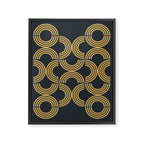 Deco Geometric 01 Framed Canvas Print Gallery Image 8