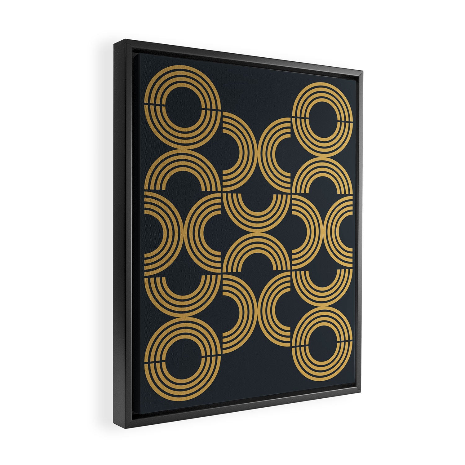 Deco Geometric 01 Framed Canvas Print Gallery Image 2