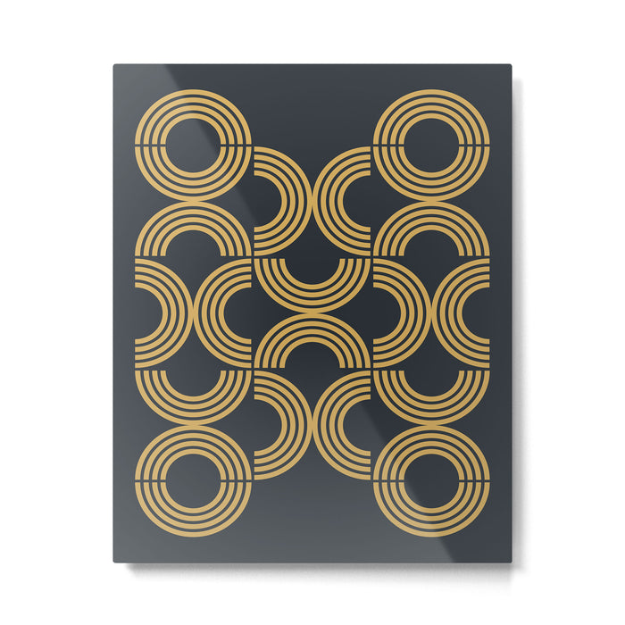 Deco Geometric 01 Metal Print Gallery Image 1