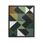 Deco Geometric 02 Framed Canvas Print Gallery Image 6