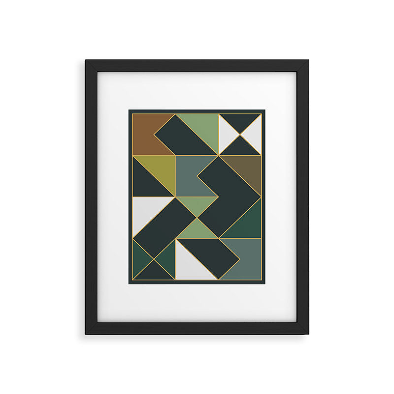 Deco Geometric 02 Framed Art Print Gallery Image 5