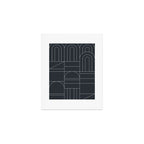 Deco Geometric 04 Black Art Print Gallery Image 1