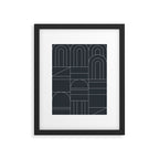 Deco Geometric 04 Black Framed Art Print Gallery Image 6
