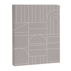Deco Geometric 04 Grey Canvas Print Gallery Image 8