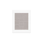 Deco Geometric 04 Grey Art Print Gallery Image 1