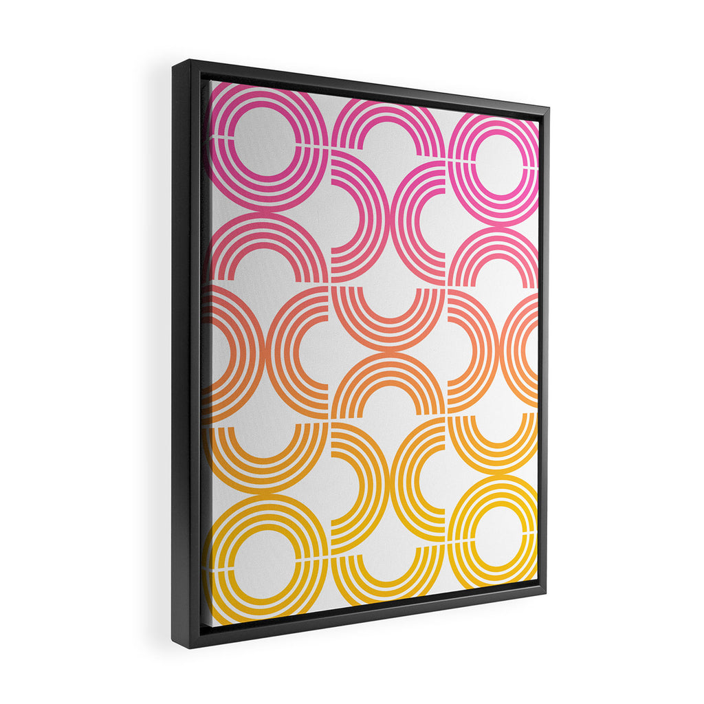 Deco Geometric 05B Framed Canvas Print Gallery Image 2