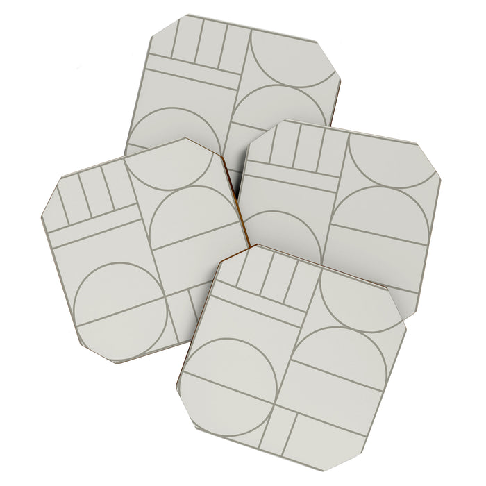 Deco Geometric 07A Coaster Gallery Image 1
