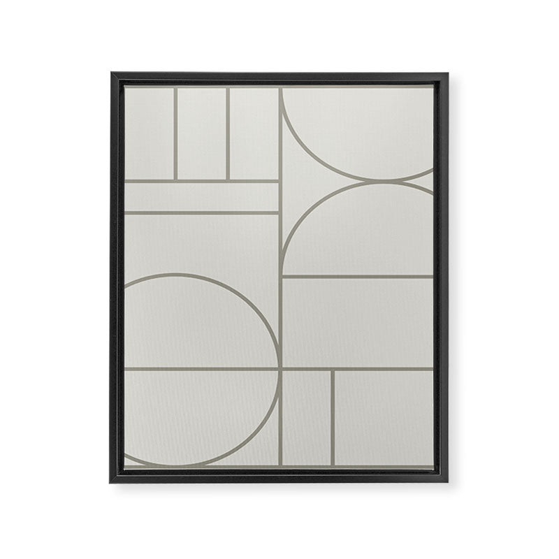 Deco Geometric 07A Framed Canvas Print Gallery Image 8