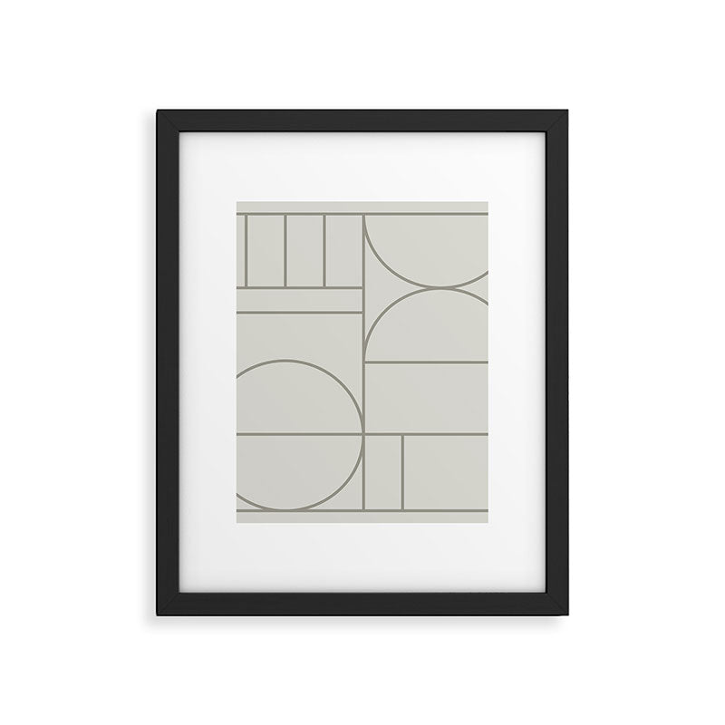 Deco Geometric 07A Framed Art Print Gallery Image 6
