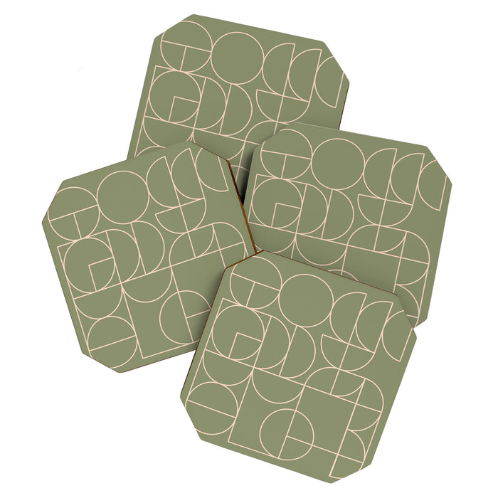 Deco Geometric 08D Coaster Gallery Image 1