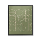 Deco Geometric 08D Framed Canvas Print Gallery Image 8