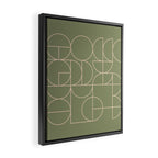 Deco Geometric 08D Framed Canvas Print Gallery Image 2
