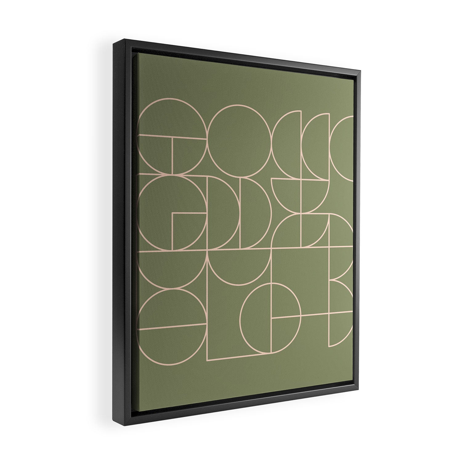 Deco Geometric 08D Framed Canvas Print Gallery Image 2