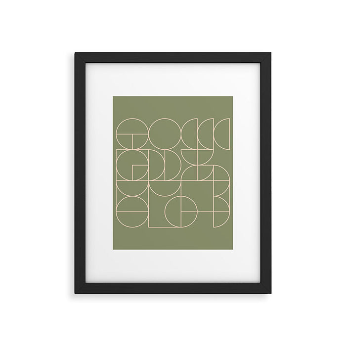Deco Geometric 08D Framed Art Print Gallery Image 1