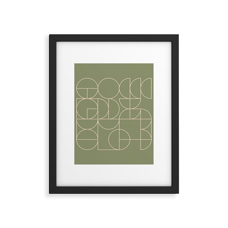 Deco Geometric 08D Framed Art Print Gallery Image 6