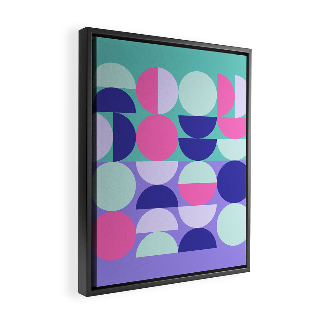 Future Retro 01B Framed Canvas Print Gallery Image 2