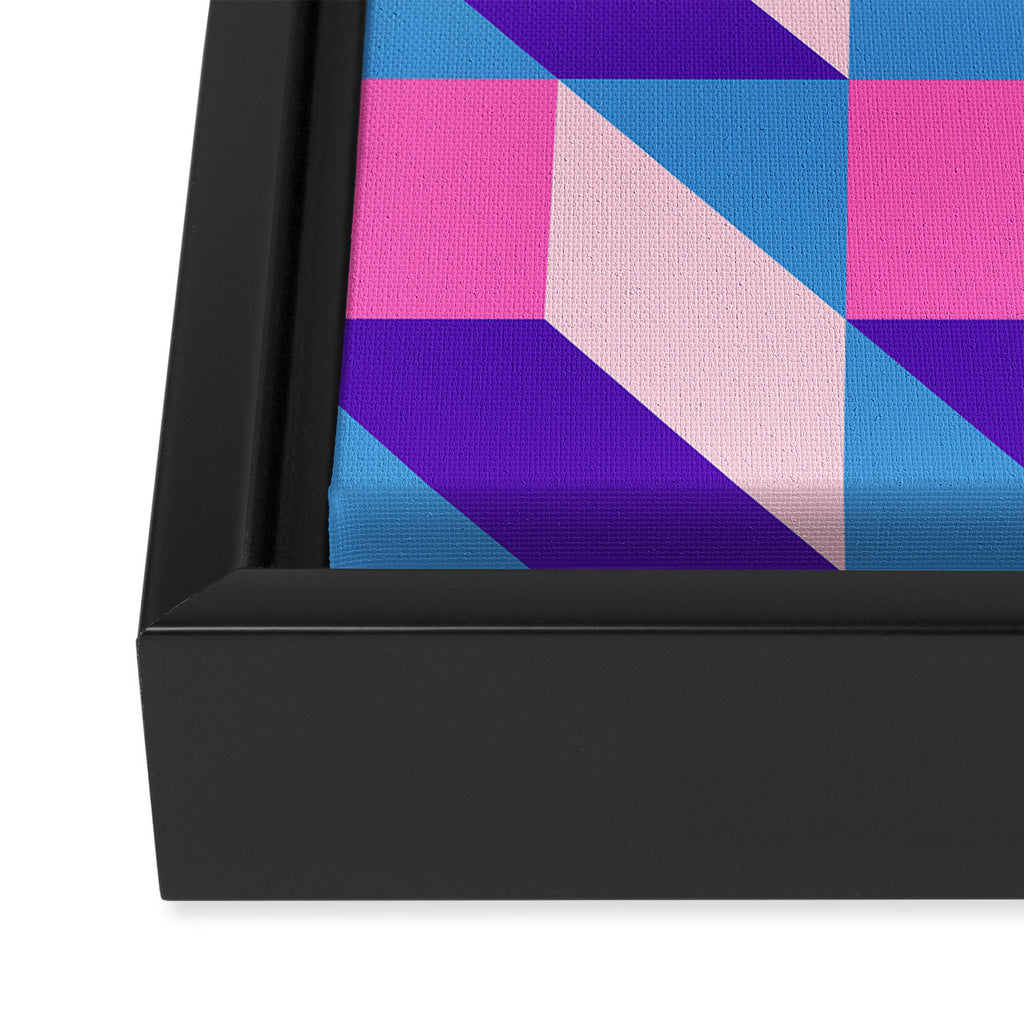Geometric 01A Framed Canvas Print Gallery Image 3