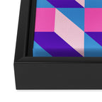 Geometric 01A Framed Canvas Print Gallery Image 3
