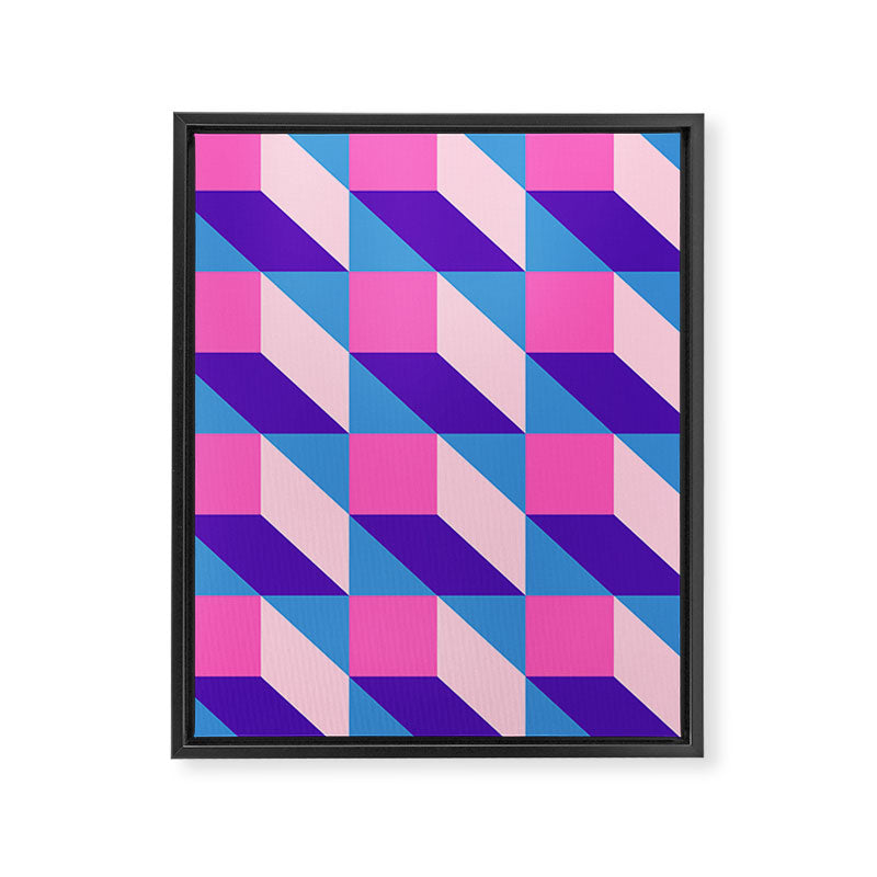 Geometric 01A Framed Canvas Print Gallery Image 8