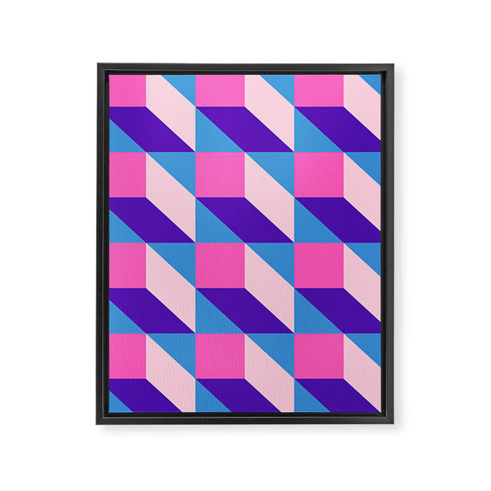 Geometric 01A Framed Canvas Print Gallery Image 1