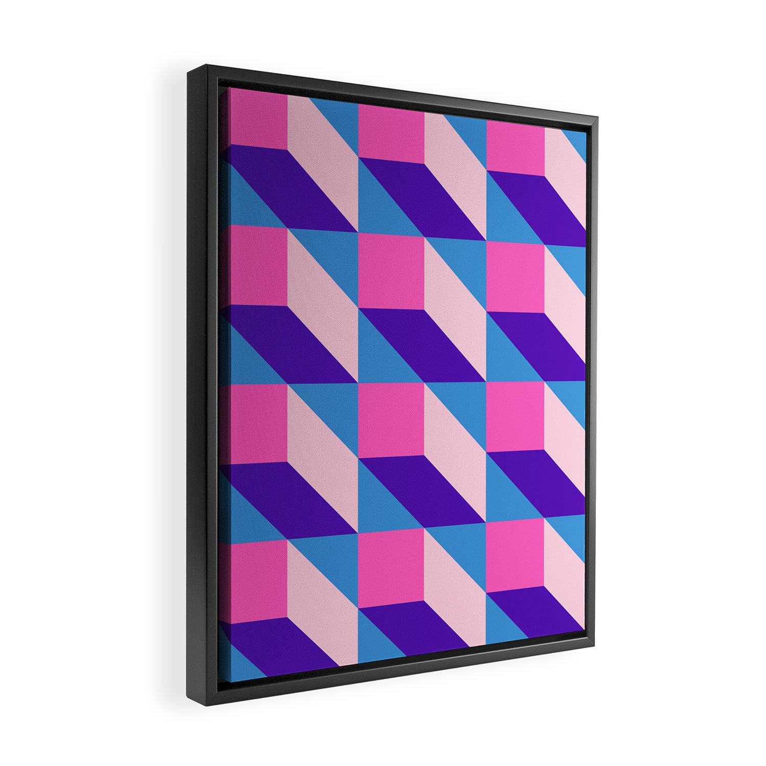 Geometric 01A Framed Canvas Print Gallery Image 2