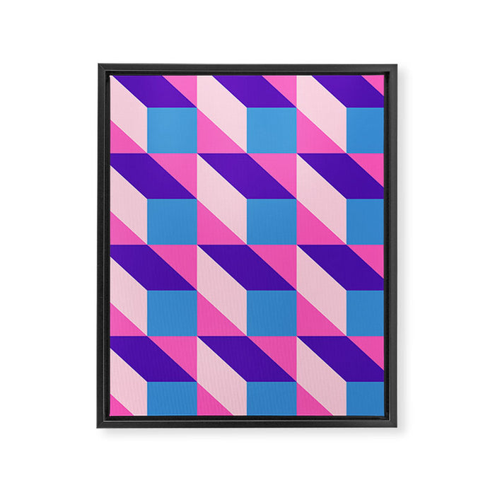 Geometric 01B Framed Canvas Print Gallery Image 1