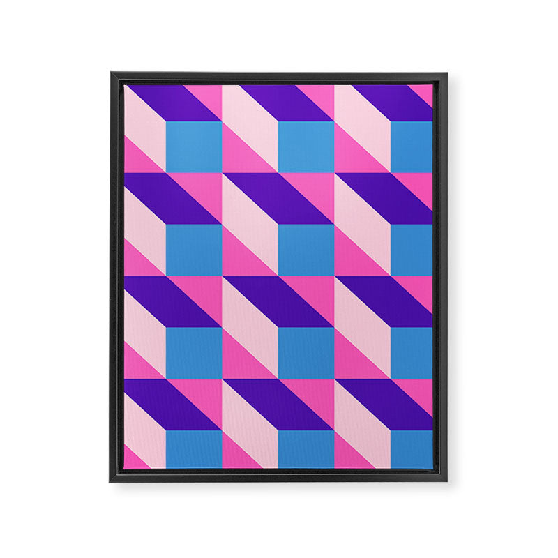Geometric 01B Framed Canvas Print Gallery Image 8