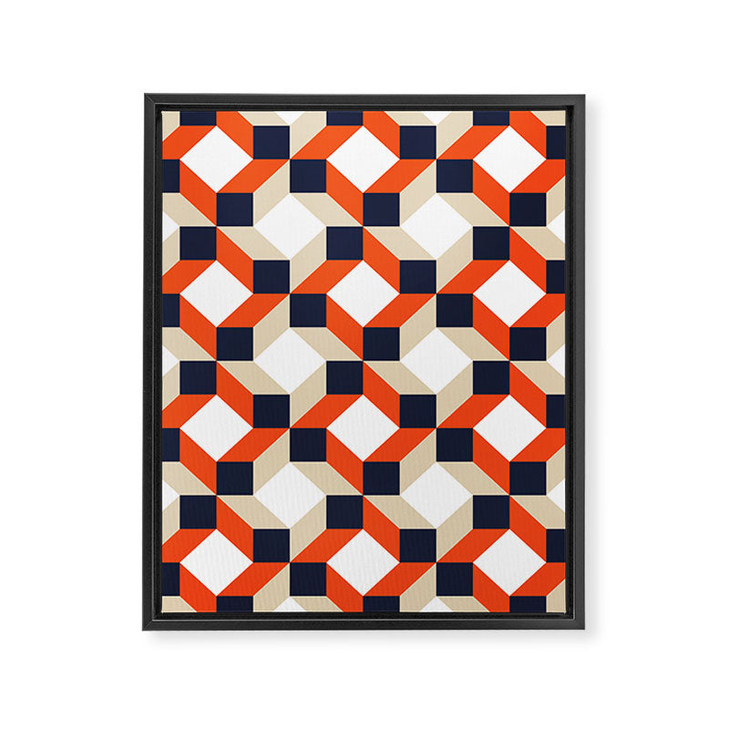 Geometric 02A Framed Canvas Print Gallery Image 8