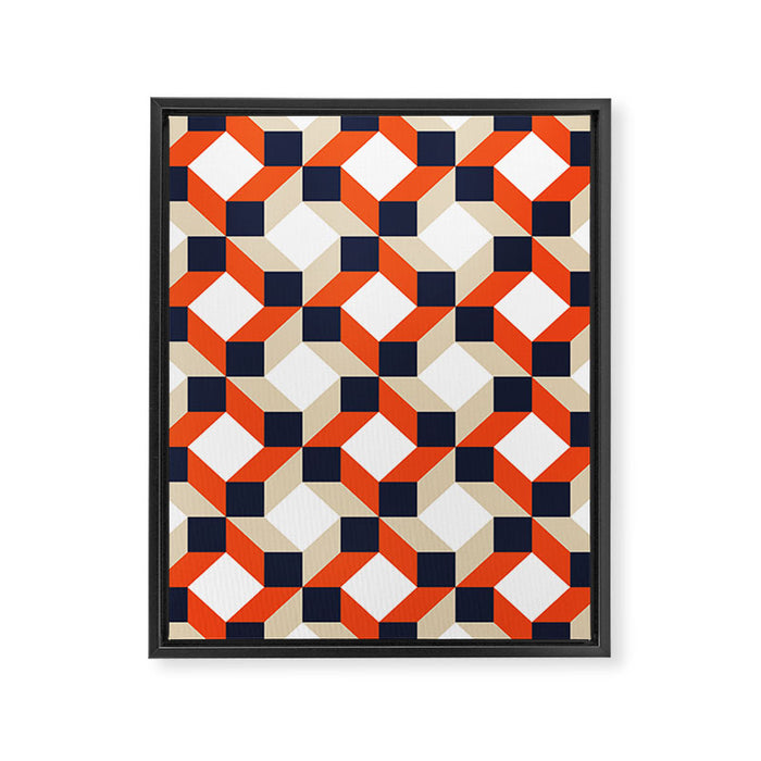 Geometric 02A Framed Canvas Print Gallery Image 1