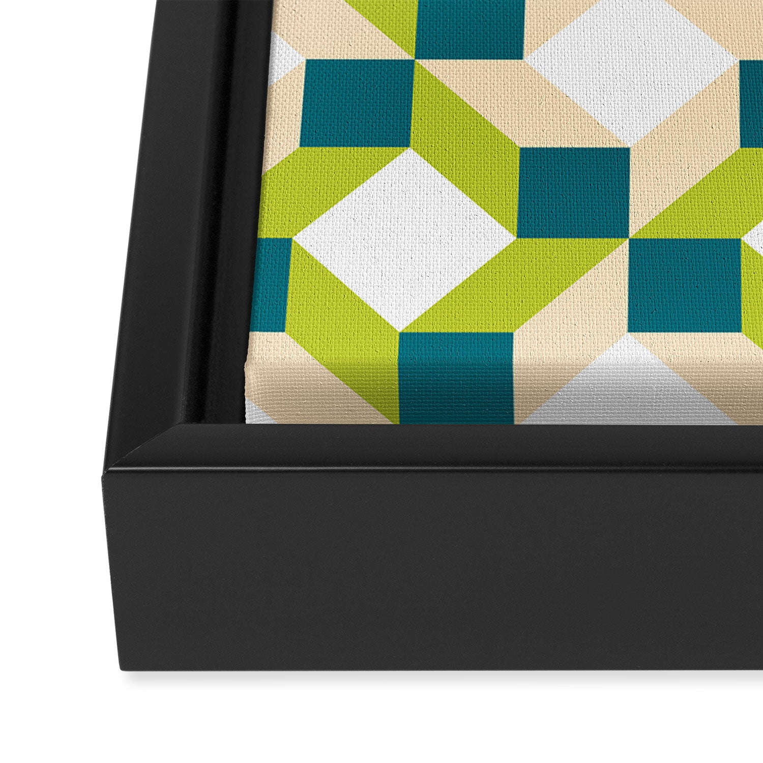 Geometric 02B Framed Canvas Print Gallery Image 3