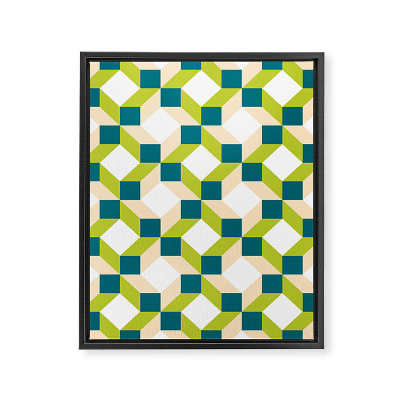 Geometric 02B Framed Canvas Print Gallery Image 8