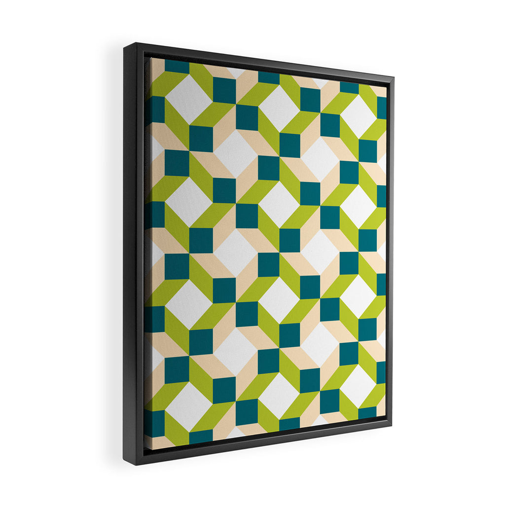 Geometric 02B Framed Canvas Print Gallery Image 2