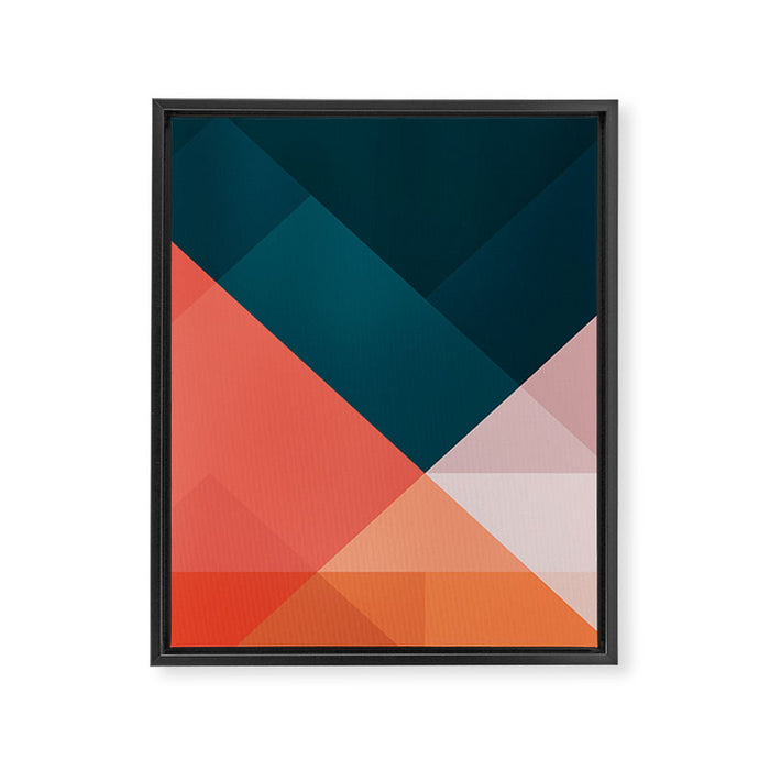 Geometric 1708 Framed Canvas Print Gallery Image 1