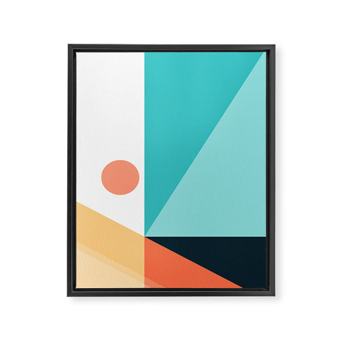 Geometric 1709 Framed Canvas Print Gallery Image 1