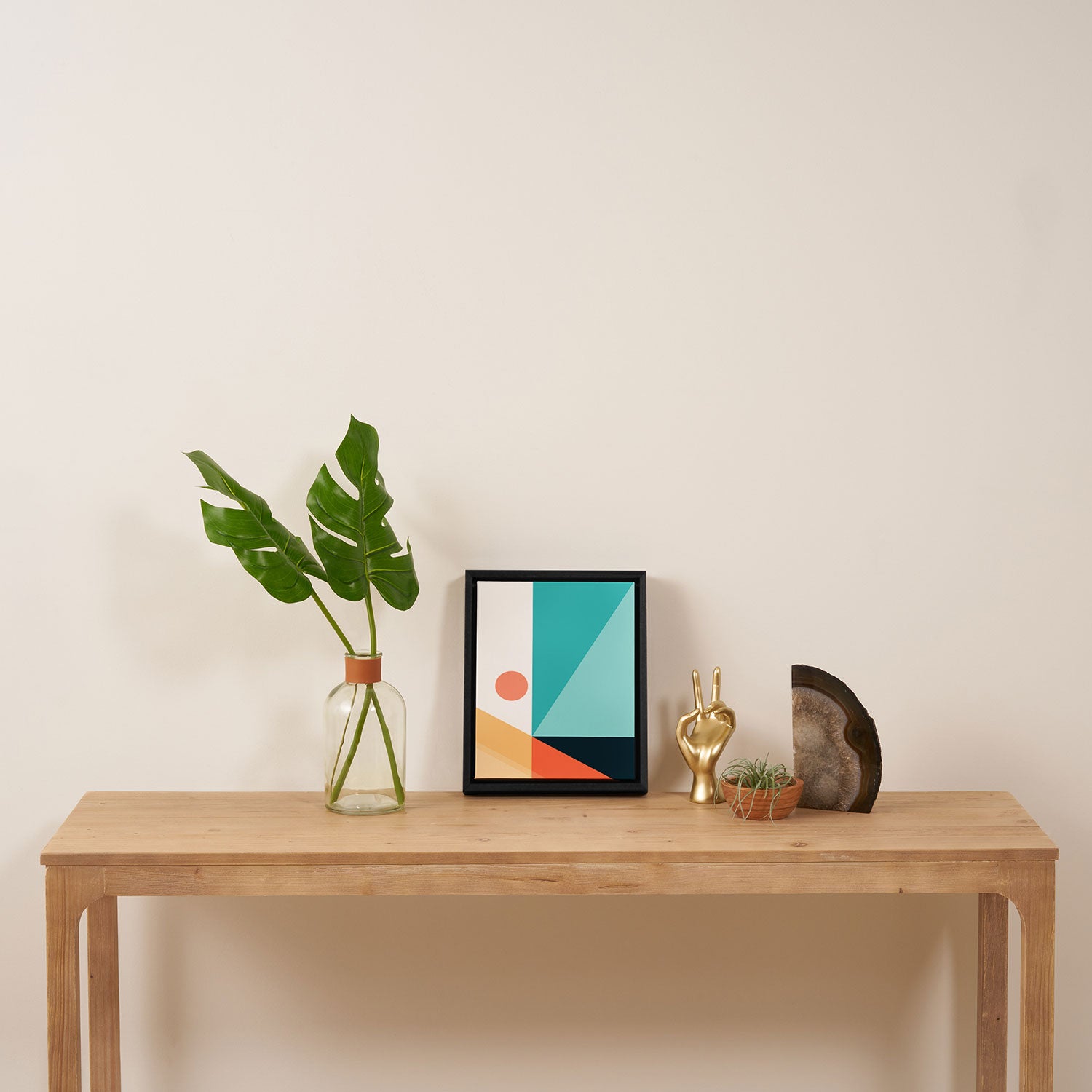 Geometric 1709 Framed Canvas Print Gallery Image 4