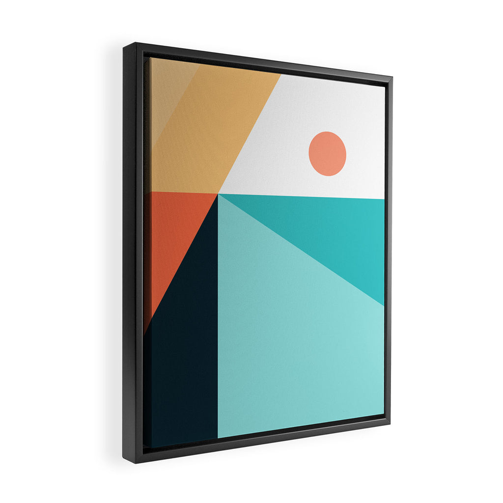Geometric 1711 Framed Canvas Print Gallery Image 2