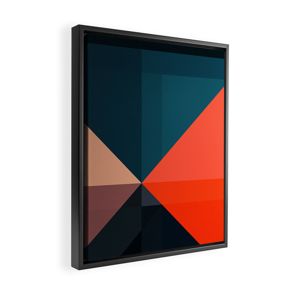 Geometric 1713 Framed Canvas Print Gallery Image 2