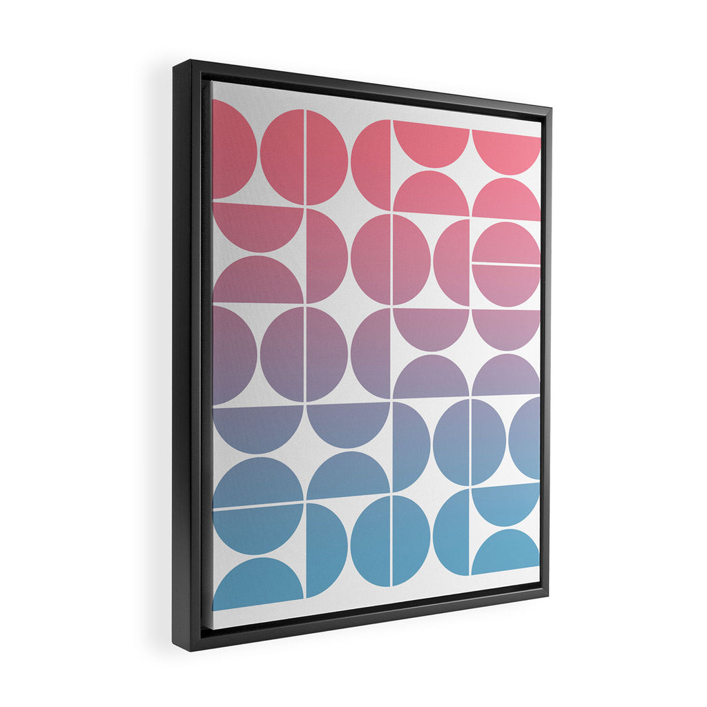 Geometric Gradient 01 Framed Canvas Print Gallery Image 2