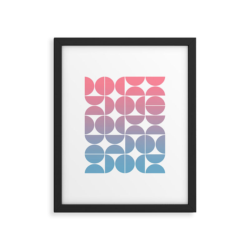 Geometric Gradient 01 Framed Art Print Gallery Image 6