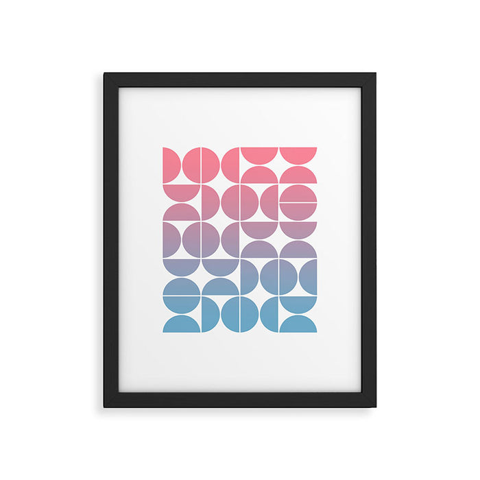 Geometric Gradient 01 Framed Art Print Gallery Image 1