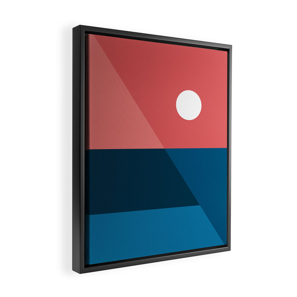Geometric Landscape 11 Framed Canvas Print Gallery Image 2