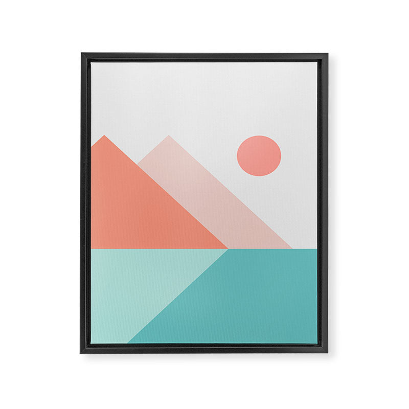 Geometric Landscape 13 Framed Canvas Print Gallery Image 8