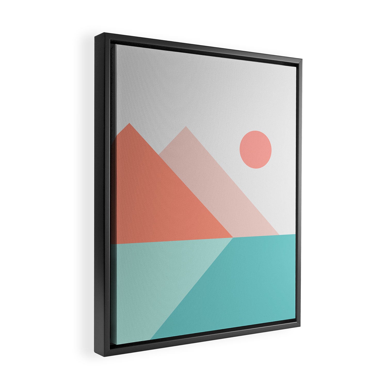 Geometric Landscape 13 Framed Canvas Print Gallery Image 2