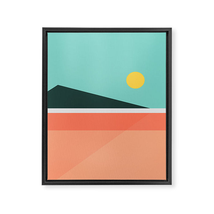 Geometric Landscape 15 Framed Canvas Print Gallery Image 1