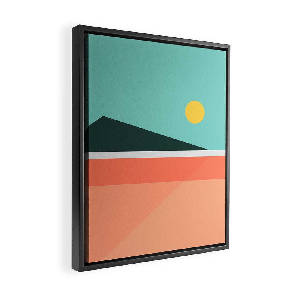 Geometric Landscape 15 Framed Canvas Print Gallery Image 2