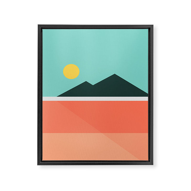 Geometric Landscape 16 Framed Canvas Print Gallery Image 8