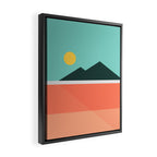 Geometric Landscape 16 Framed Canvas Print Gallery Image 2