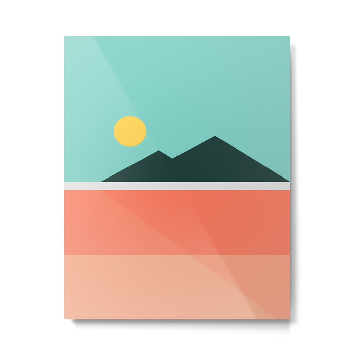 Geometric Landscape 16 Metal Print Gallery Image 1
