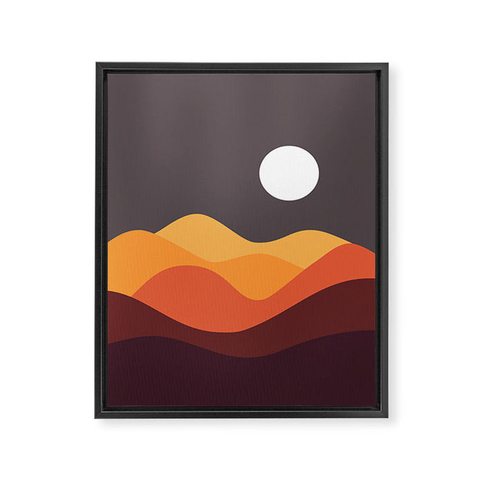 Geometric Landscape 20 Framed Canvas Print Gallery Image 1