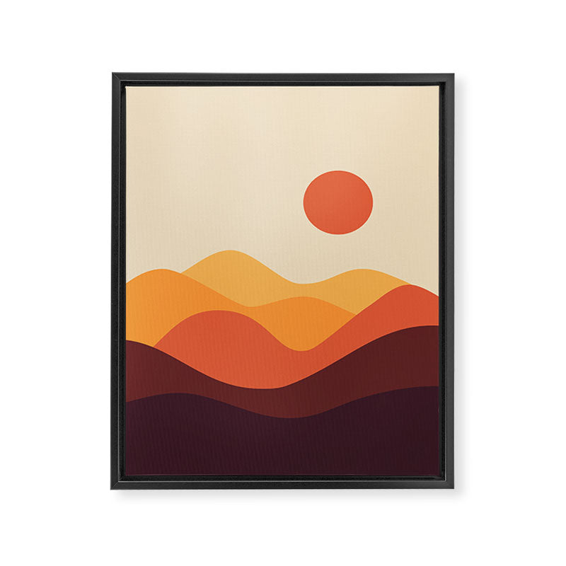 Geometric Landscape 21 Framed Canvas Print Gallery Image 8
